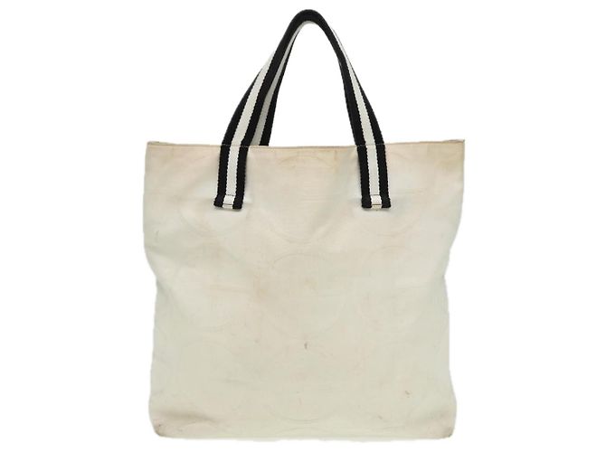 GUCCI Tragetasche aus Canvas Weiß 123439 Auth 81105 - Ansicht 2
