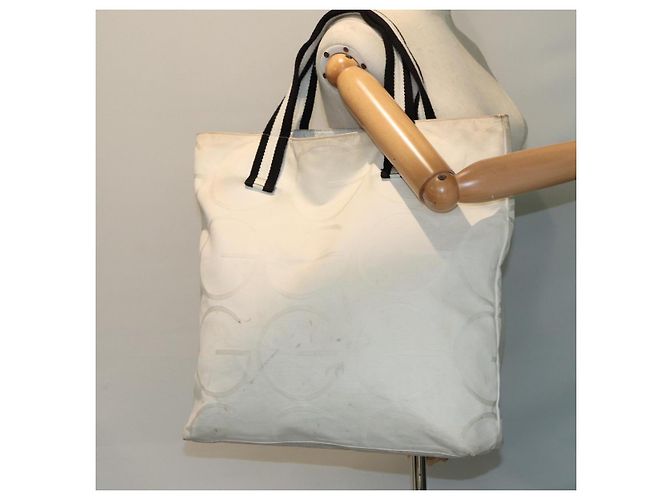 GUCCI Tragetasche aus Canvas Weiß 123439 Auth 81105 - Ansicht 22