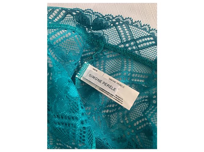 Autre Marque Conjunto de Sujetador Triangular y Braga de Cintura Alta Simone Pérèle Menta Verde - vista 12