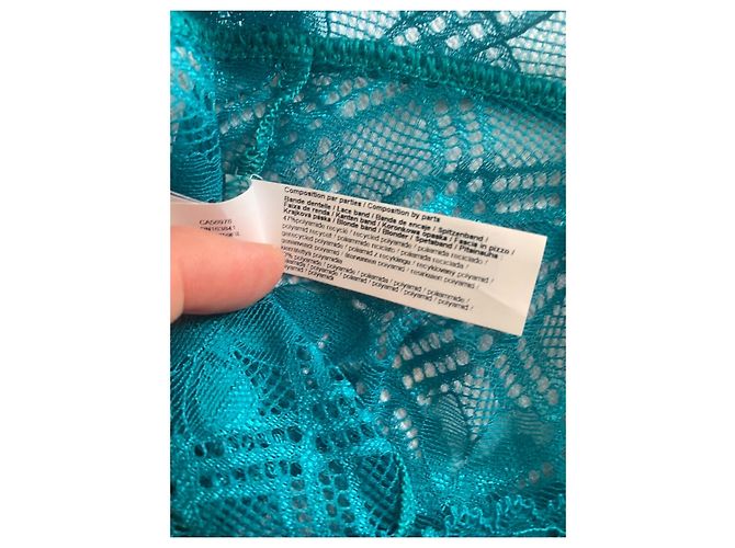 Autre Marque Conjunto de Sujetador Triangular y Braga de Cintura Alta Simone Pérèle Menta Verde - vista 14