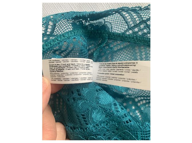 Autre Marque Conjunto de Sujetador Triangular y Braga de Cintura Alta Simone Pérèle Menta Verde - vista 15