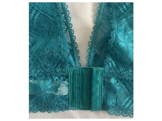 Autre Marque Conjunto de Sujetador Triangular y Braga de Cintura Alta Simone Pérèle Menta Verde - vista 17