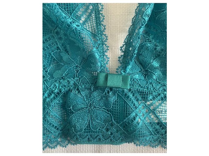 Autre Marque Conjunto de Sujetador Triangular y Braga de Cintura Alta Simone Pérèle Menta Verde - vista 18