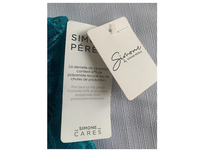 Autre Marque Conjunto de Sujetador Triangular y Braga de Cintura Alta Simone Pérèle Menta Verde - vista 19