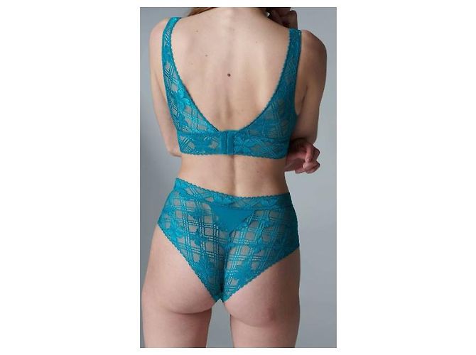 Autre Marque Conjunto de Sujetador Triangular y Braga de Cintura Alta Simone Pérèle Menta Verde - vista 4
