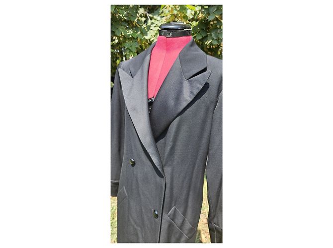 Abrigo de esmoquin Saint Laurent Rive Gauche Negro - vista 3