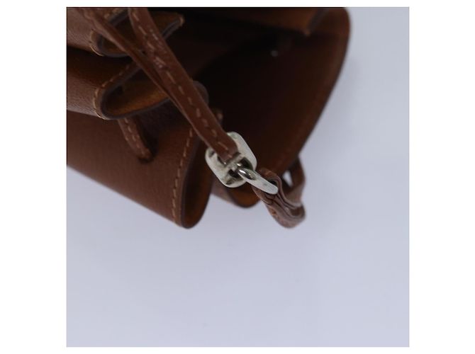 Hermès HERMES Pochette Vespa in Pelle Marrone Auth 80982 - vista 8