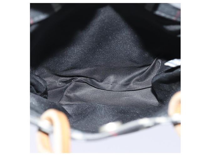 Borsa a mano in nylon nero con motivo Nova Check di BURBERRY Auth bs15673 - vista 10