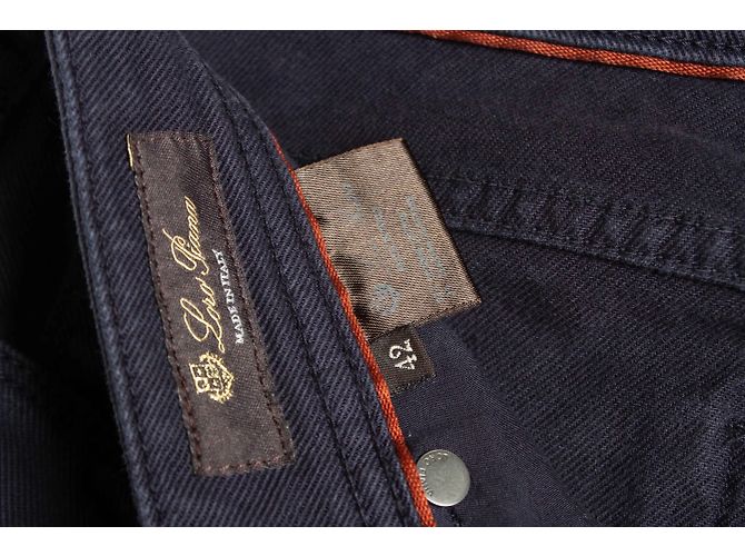 Loro Piana, jeans de lápiz en azul oscuro - vista 5