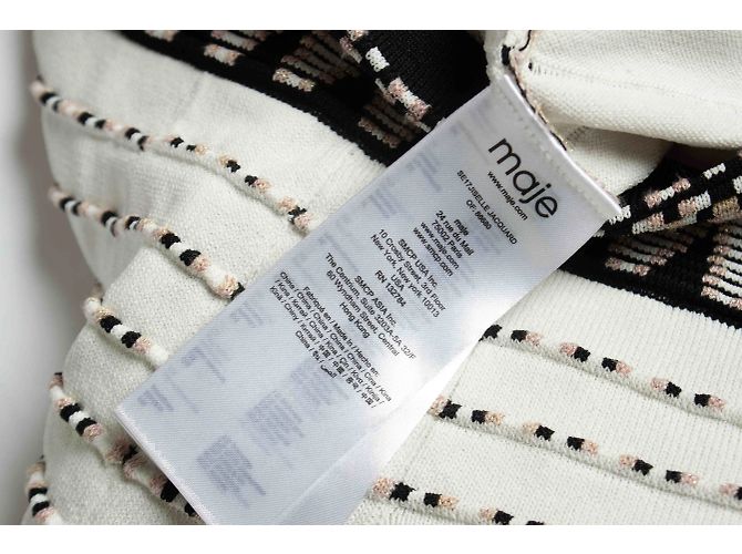 Falda jacquard blanca Maje, Jiselle Blanco - vista 5