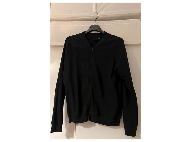 Bomber Asos in cotone nero con zip Taglia 38 - vista 2
