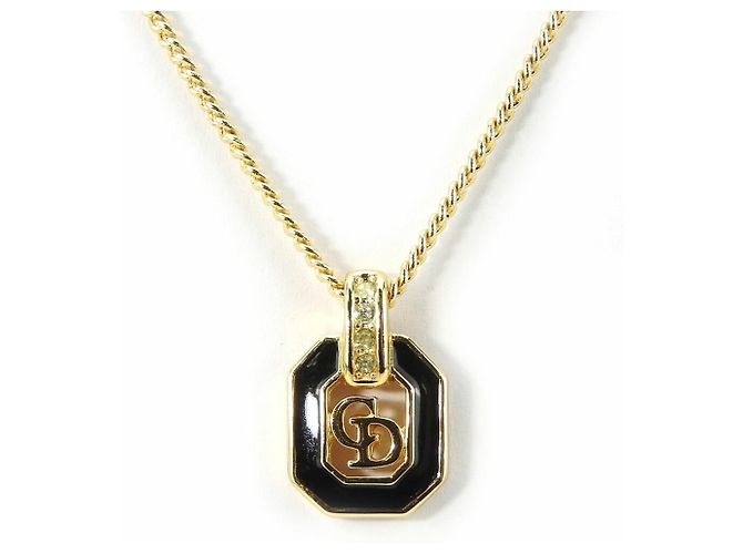 Collana in strass nera e dorata Christian Dior Nero D'oro - vista 10