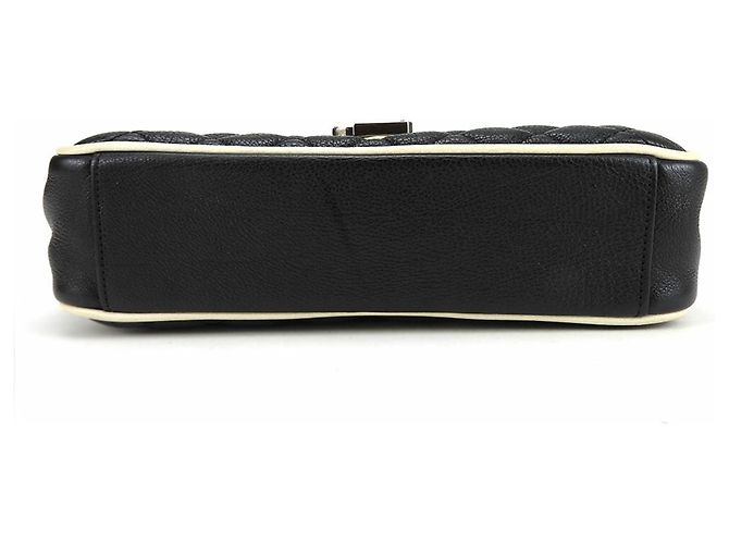 Borsa a spalla in pelle Saint Laurent Nero Crudo - vista 4
