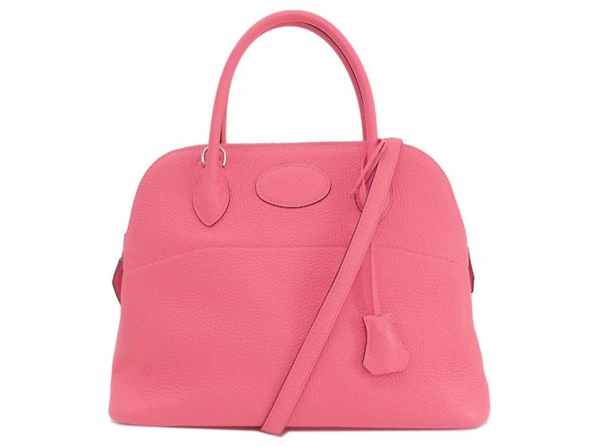 Hermès Borsa Hermes Bolide 31 in Rosa Azalee - vista 11