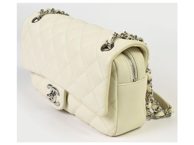 Borsa a Spalla Matelassé Chanel Bianco sporco - vista 2