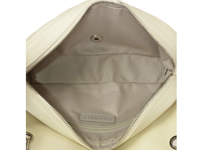 Borsa a Spalla Matelassé Chanel Bianco sporco - vista 5
