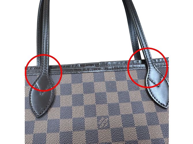 Damier-Canvas Tote Bag von Louis Vuitton Braun - Ansicht 10