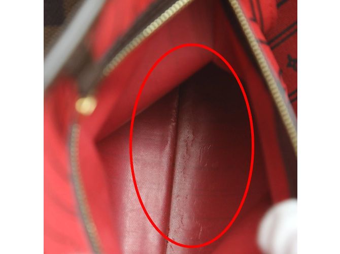 Damier-Canvas Tote Bag von Louis Vuitton Braun - Ansicht 14