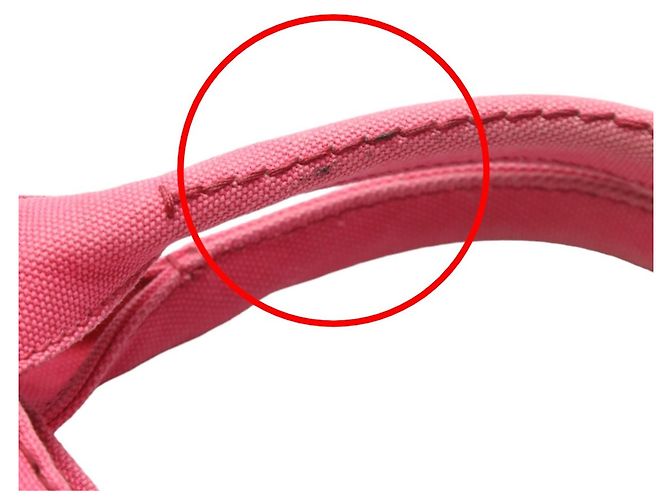 Tote Prada Canapa rosa Baumwoll-Canvas-Tasche Pink - Ansicht 11