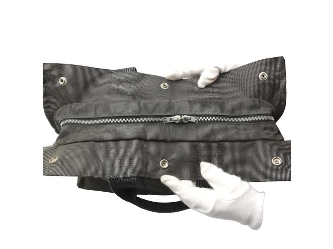 Hermès Her Line Canvas Tote Bag Braun - Ansicht 10