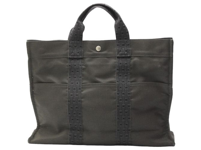 Hermès Her Line Canvas Tote Bag Braun - Ansicht 2