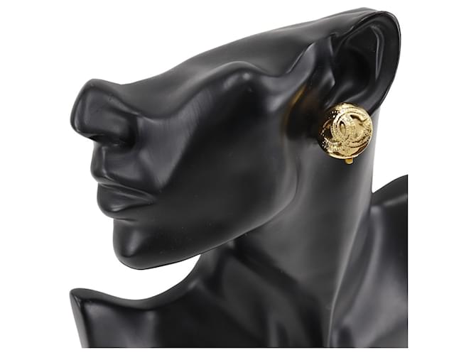 Orecchini a clip placcati oro Chanel - vista 2