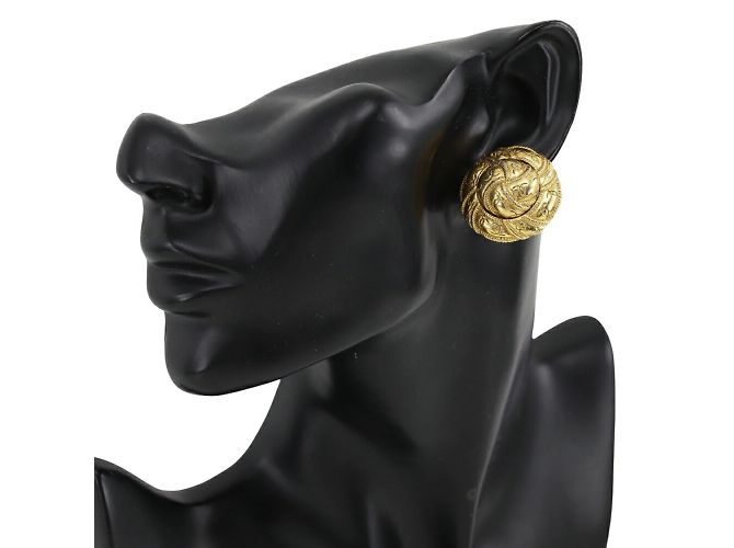 Orecchini a clip placcati oro Chanel - vista 2