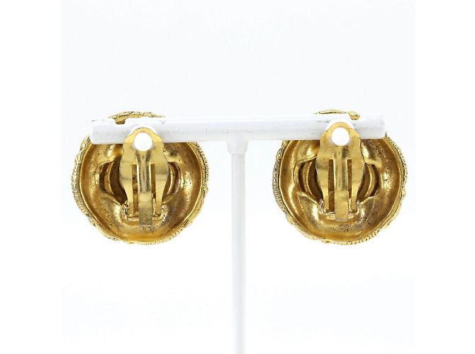 Orecchini a clip placcati oro Chanel - vista 3
