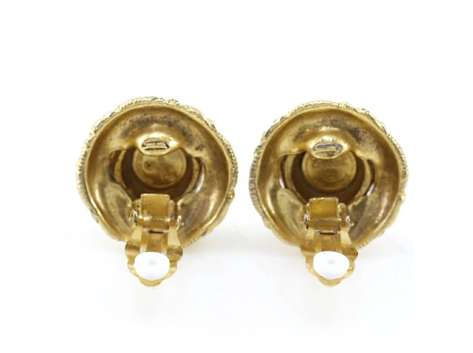 Orecchini a clip placcati oro Chanel - vista 4