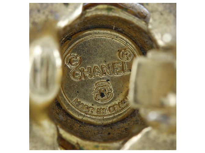 Orecchini a clip placcati oro Chanel - vista 9