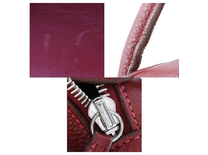 Hermès Borsa Hermes Lindy in pelle Taurillon Clemence rossa Rosso - vista 8