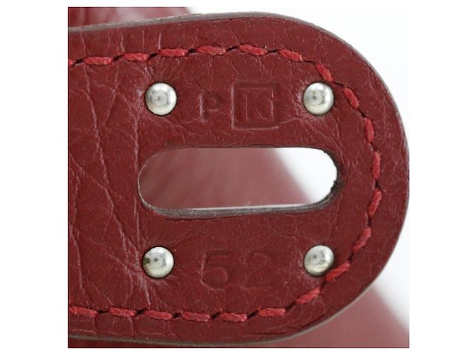 Hermès Borsa Hermes Lindy in pelle Taurillon Clemence rossa Rosso - vista 9