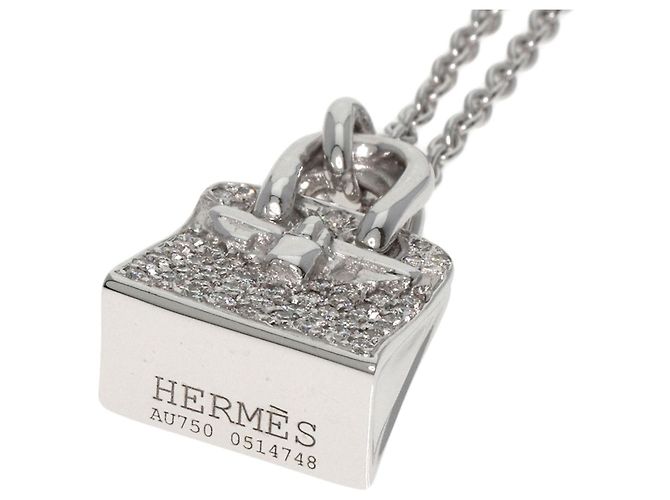Hermès Hermes Amulett Birkin Diamant Halskette - Ansicht 4