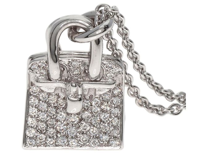 Hermès Hermes Amulett Birkin Diamant Halskette - Ansicht 5