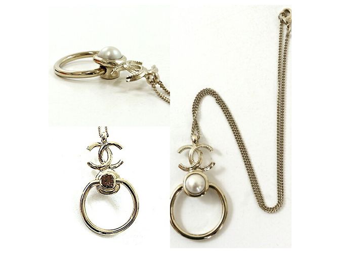 Collana in ottone dorato Chanel D'oro - vista 3