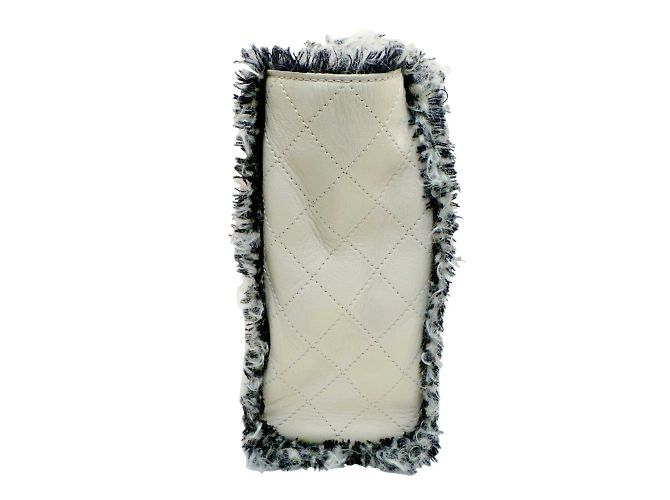 Borsa a catena matelassé Chanel Coco Mark Nero Beige - vista 4