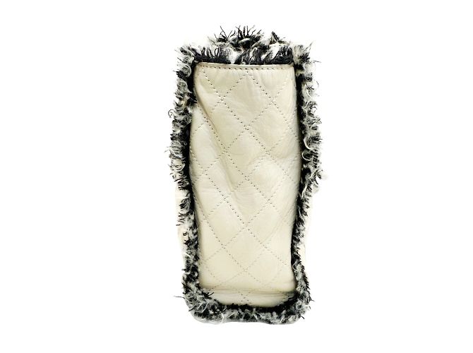Borsa a catena matelassé Chanel Coco Mark Nero Beige - vista 5