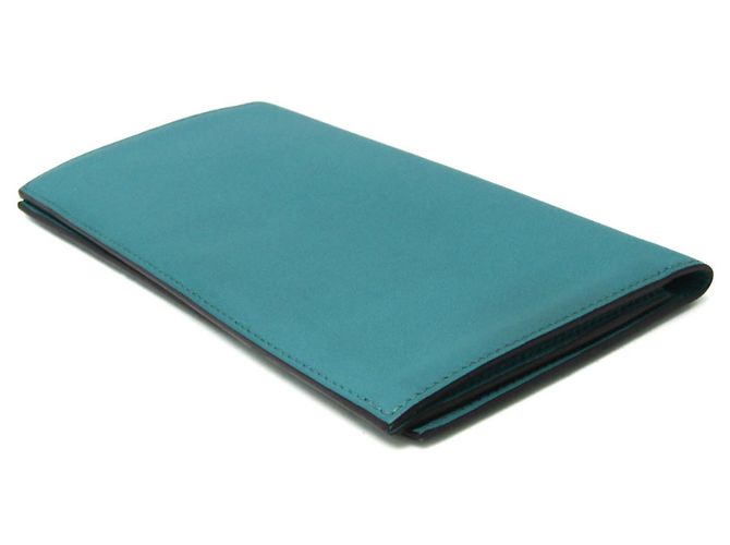 Silk In Hermès Cartera bi-fold de seda twill verde Hermes Citizen - vista 2
