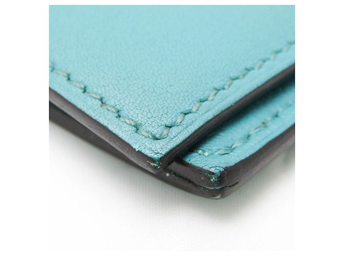 Silk In Hermès Cartera bi-fold de seda twill verde Hermes Citizen - vista 5