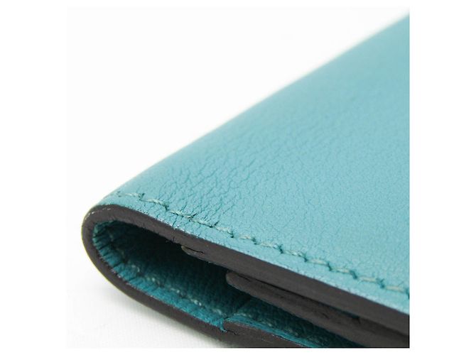 Silk In Hermès Cartera bi-fold de seda twill verde Hermes Citizen - vista 6