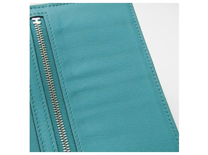 Silk In Hermès Cartera bi-fold de seda twill verde Hermes Citizen - vista 8