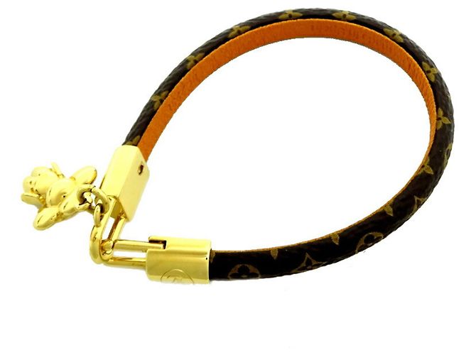 Bracciale Charm Monogramma Louis Vuitton Marrone - vista 3