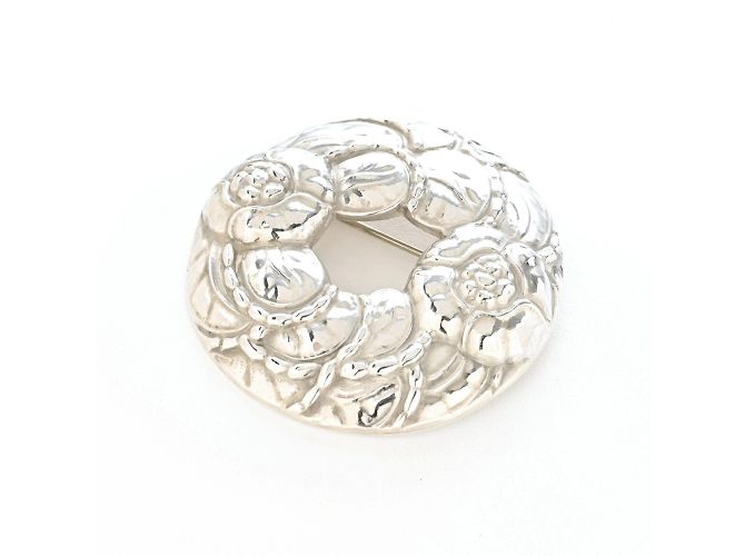 Spilla a corona floreale Georg Jensen #42 - vista 2