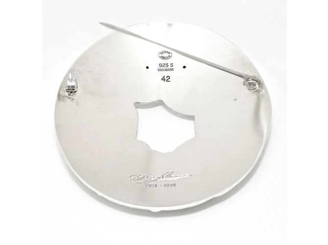 Spilla a corona floreale Georg Jensen #42 - vista 5