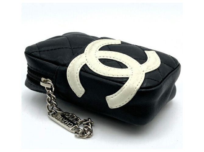 Cambon Chanel Cigarette Case in Black Leather - view 4