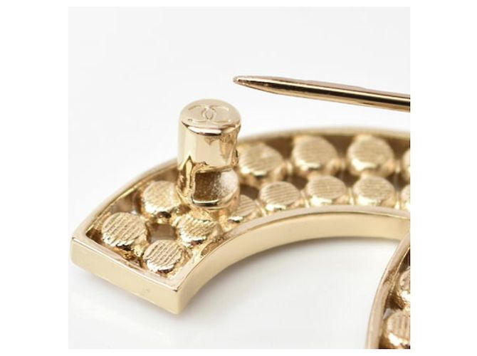 Spilla in strass dorato Chanel D'oro - vista 6