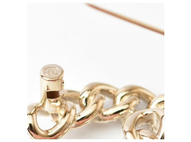 Spilla in strass nera e dorata di Chanel D'oro - vista 4