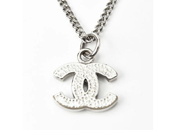 Collana Pendente in Argento con Strass Chanel - vista 4