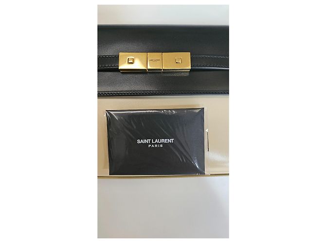 Saint Laurent Manhattan Small Beige Leather Handbag - view 5