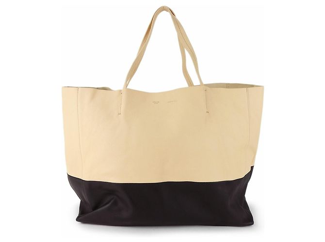 Cabas Céline Borsa tote orizzontale Celine Nero Beige - vista 11